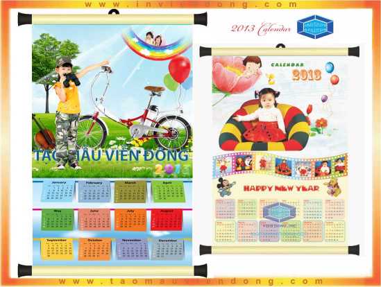 Thiết kế in ảnh, lịch cho bé lấy ngay sau 5 phút | Công ty in tem nhãn tại Hoàng Mai | In Vien dong