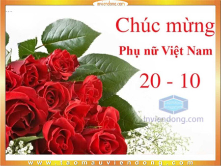 In Thiếp 20-10 lấy ngay tại Hà Nội | Làm hộp giấy số lượng ít giá rẻ, lấy ngay  | In Vien dong