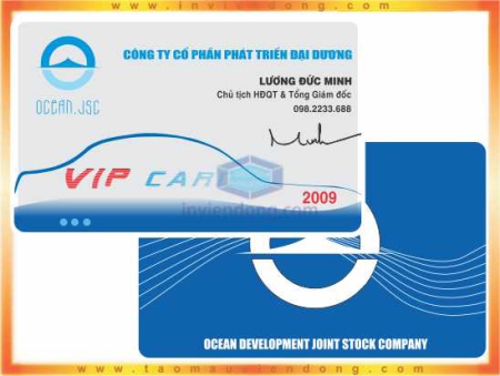 In thẻ VIP giảm giá | Công ty in card visit giá rẻ | In Vien dong