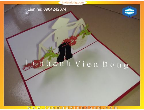 Công ty in thiệp 3D mừng ngày 8-3 | Túi đựng rượu vang đẹp  | In Vien dong