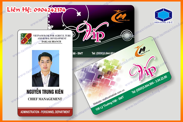 Công ty in thẻ nhân viên đứng giá rẻ | Hình thức thanh toán  | In Vien dong