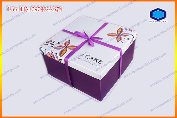Làm vỏ hộp đựng bánh sinh nhật | In giấy khen giá rẻ lấy ngay | In Vien dong
