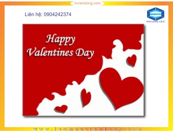 in thiệp valentine lấy ngay- DT 0904242374