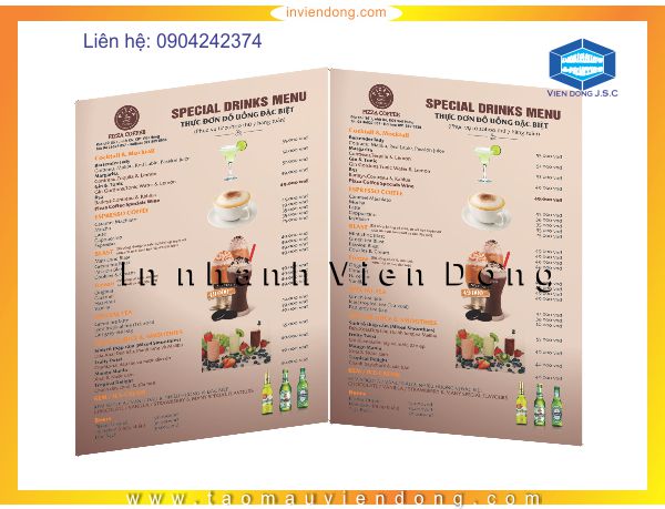 In menu nhà hàng rẻ tại hà nội- ĐT 0904242374
